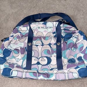 Coach Kyra Print Duffle Bag. Excellent Condition (like new)!